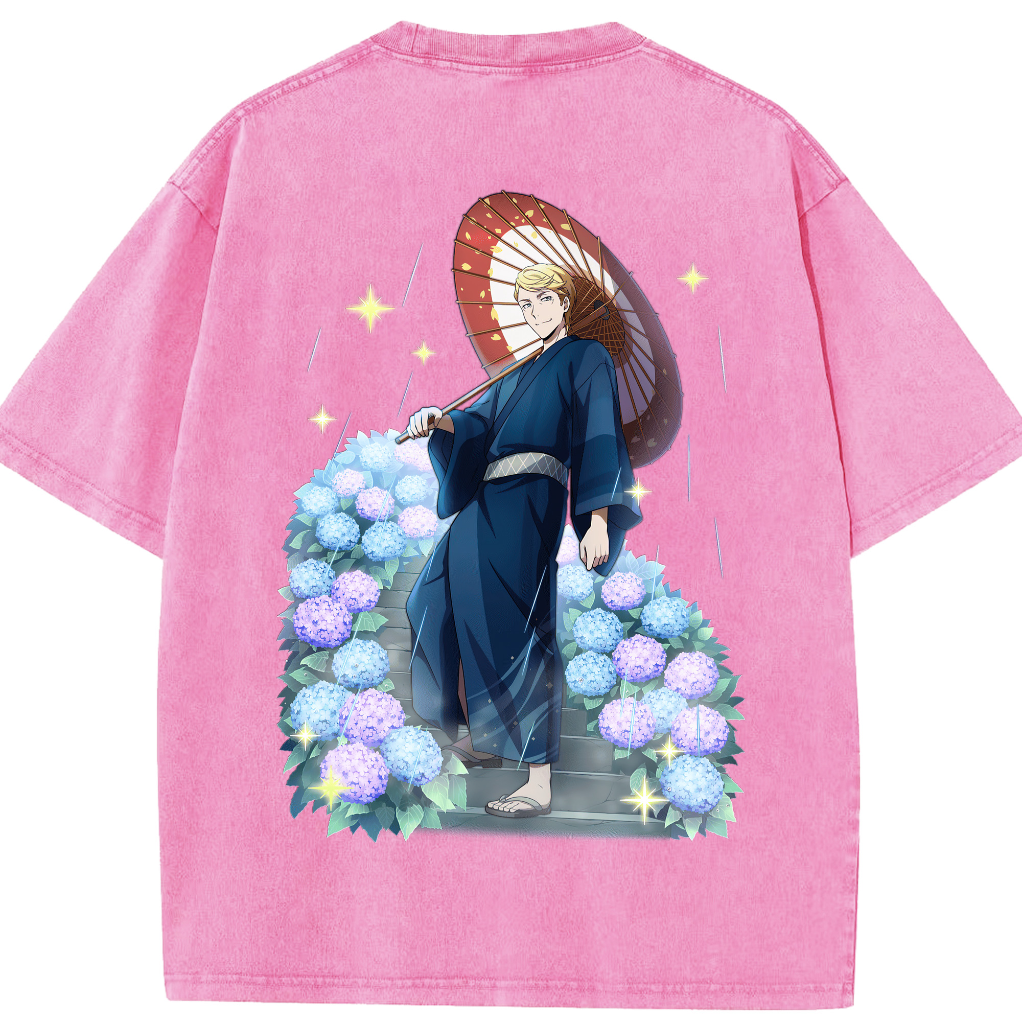 （画像用） 文豪ストレイドッグス Bungo Stray Dogs 綿100% ヴィンテージ風 半袖Tシャツ（背面プリント）